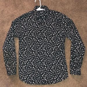 Express Men’s Floral Button Up Size M 15-15 1/2